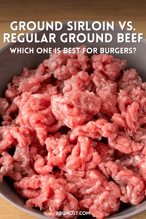 Thinking about making grilled hamburgers for a barbecue cookout? In this post you will find out whether you should use ground sirloin or "ground beef" to make your favorite homemade grilled burger recipe. Fire up the grills and get ready to make juicy grilled burgers to serve your barbecue party guests! Ground Sirloin Burgers, Ground Beef Sirloin Recipes, Sirloin Burger Recipe, Ground Sirloin Recipes, Grilled Hamburgers, Sirloin Recipes, Hamburgers Grilled, Ground Sirloin, Beef Sirloin