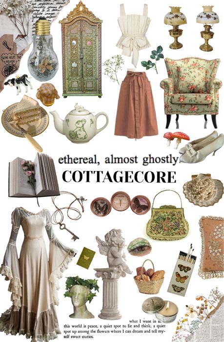 Ethereal Cottagecore Outfits, Witchy Cottage Core Aesthetic Outfit, Elegant Cottagecore Outfits, Ethereal Core Fashion, Ethereal Cottagecore Aesthetic, Soft Natural Cottagecore, Boho Cottagecore Aesthetic, Neutral Cottagecore Outfit, Ethereal Core Outfits