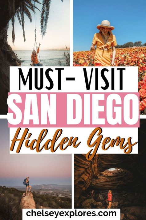 MUST-VISIT San Diego Hidden Gems: In this blog post I am going to reveal all of San Diego's secrets - which means - the best San Diego hidden gems! If you are looking for some San Diego hidden gems bucket lists and San Diego hidden spots, click through! This blog post, is all about amazing hidden gems in San Diego, San Diego hidden hikes, San Diego hidden beaches, fun things to do in San Diego California, and the ultimate hidden gems San Diego travel guide! San Diego Itinerary, San Diego Bucket List, San Diego Hiking, San Diego Activities, San Diego Travel Guide, San Diego Vacation, Visit San Diego, California Hikes, Road Trip Activities