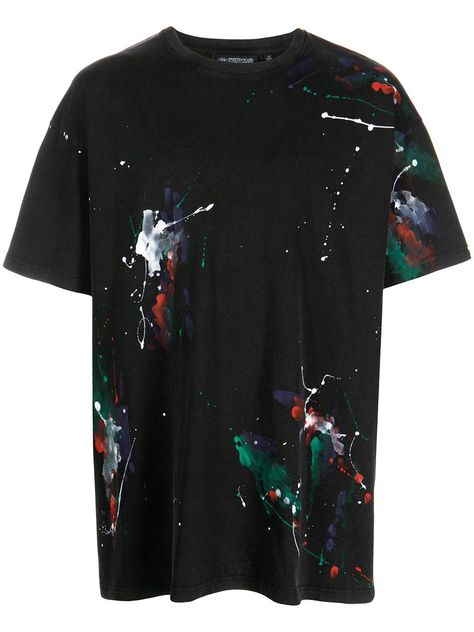 Paint Splatter Clothes, Paint Splatter Shirt, Baggy Shirts, Clothing Projects, Paint Splats, Tshirt Painting, Tshirt Ideas, Paint Splatter, Logo Ideas