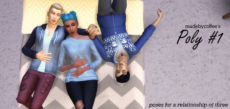 So a long time ago I saw a post that said something like “why are all polyamorous poses sexual?” to which a reblog replied “fetishization” SO HERE, I bring you a set of 10 poses of a polyamorous... Polyamorous Relationship, Cc Finds, Sims Mods, Long Time Ago, Say Something, Sims Cc, I Am Game, The Sims, My Images