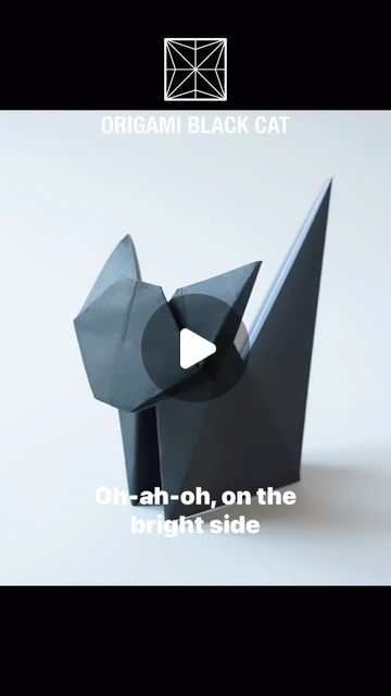 Paper Crafts 1101 on Instagram: "ORIGAMI BLACK CAT  Designed by Unknown Modified by Papercrafts 1101  #basteln #papierkatze #papercrafts #origami #halloweencat" Black Cat Origami, Cat Papercraft, Cat Origami, Halloween Cat, Cat Design, Black Cat, Origami, Craft Ideas, Paper Crafts