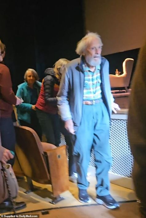 Frail Clint Eastwood, 93, seen attending Jane Goodall speaking event Clint Eastwood Wife, Ugly Actors, Kim Kardashian Home, Actor Clint Eastwood, 94th Birthday, Kardashian Home, Tv Weddings, Jane Goodall, Grey Slacks