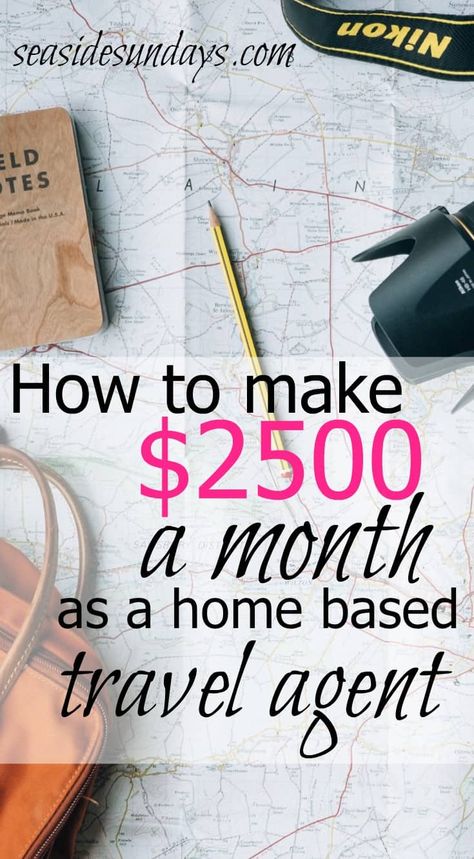 become a work from home travel agent! How to make $2500 a month as a home based travel agent Become A Travel Agent, Vacation Planner, Internet Business, Ways To Earn Money, Earn Money From Home, Make Money Fast, Home Jobs, Travel Agent, Make Money Blogging