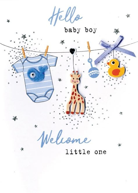 Wishes For Baby Boy, Baby Boy Invitations, Welcome New Baby, Baby Messages, Welcome Baby Cards, Personalized Baby Shower Favors, Baby Boy Cards, Baby Art Projects, Baby Boy Announcement