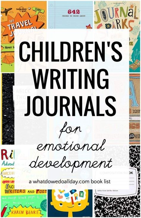 Writing journals for kids. Creative ideas to develop self-awareness and emotional development. #journals #journaling Kids Creative Ideas, Writing Journals, Writing Journal, Writers And Poets, Kids Journal, Emotional Development, Kids Writing, Self Awareness, Gratitude Journal