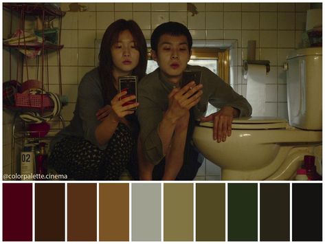 Color Palette Cinema on Instagram: “: “Parasite” (2019). •Directed by Bong Joon Ho •Cinematography:: Kyung-pyo Hong •Production Design: Ha-jun Lee •Set Decoration: Won-woo Cho…” Parasite 2019, Bong Joon Ho, Color In Film, Movie Color Palette, Cinema Colours, Set Decoration, Moonrise Kingdom, Color Script, Won Woo