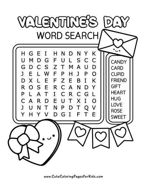 Word Searches Archives - Cute Coloring Pages For Kids Valentines Printables Free Kids, Halloween Word Search Printables, Cute Coloring Pages For Kids, Valentines Word Search, Valentine Worksheets, Kids Word Search, Free Printable Word Searches, Valentines Day Words, Valentine Words