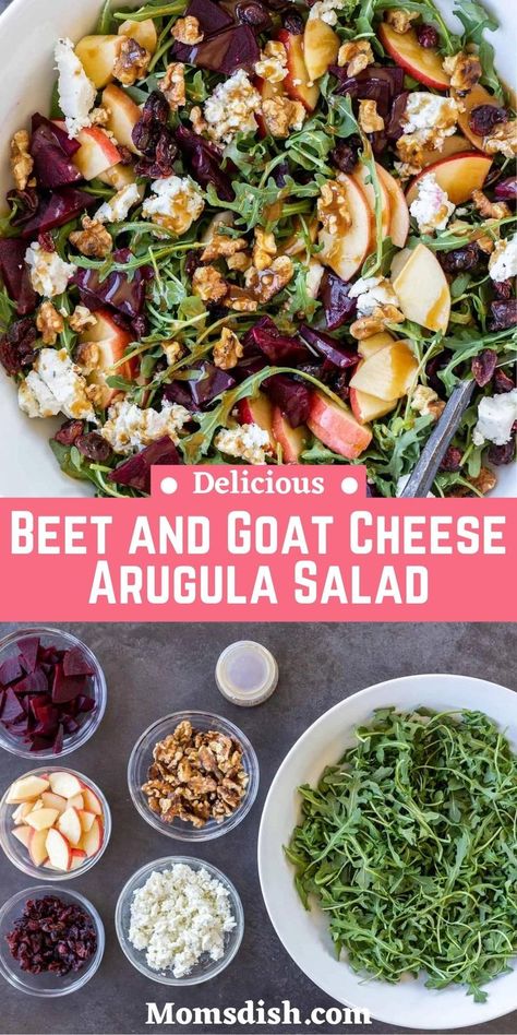 Beet Goat Cheese Salad, Thanksgiving Dinner Menu Ideas, Dinner Menu Ideas, Beet And Goat Cheese, Beet Salad Recipes, Goat Cheese Recipes, Thanksgiving Dinner Menu, Thanksgiving Menu Ideas, Beet Recipes