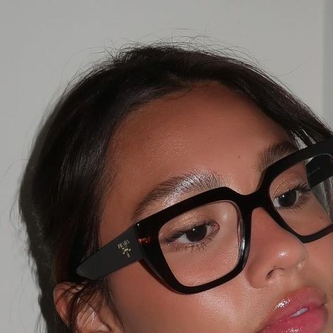 Gabbie Sul on Instagram: "I recently went for an eye exam and chose a Prada pair available exclusively @lenscrafters. The process was so easy. I was able to narrow it down to three pairs but this one was my favorite!! The style is from the Prada Fall/Winter ‘23 collection and I chose the Havana Caramel Shade with Rx lenses 🖤

Head to my stories to see the rest I tried for this season! 
👓 PRA03V ⚪️ Blue - Violet Light Filtering Lenses
#40YearsofGreatVision #PradaEyewear" Prada Reading Glasses, Prada Prescription Eyeglasses, Rectangle Eyeglasses For Women, Cool Glasses Aesthetic, Prada Glasses Frames Woman, Reading Glasses Aesthetic, Seeing Glasses, Glasses For Long Faces, Glasses Prada