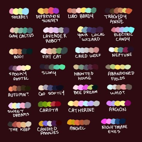 Draw Ideas, Color Palette Challenge, Palette Art, Color Palate, Color Palette Design, Art Prompts, Digital Art Tutorial, Drawing Challenge, Art Tips