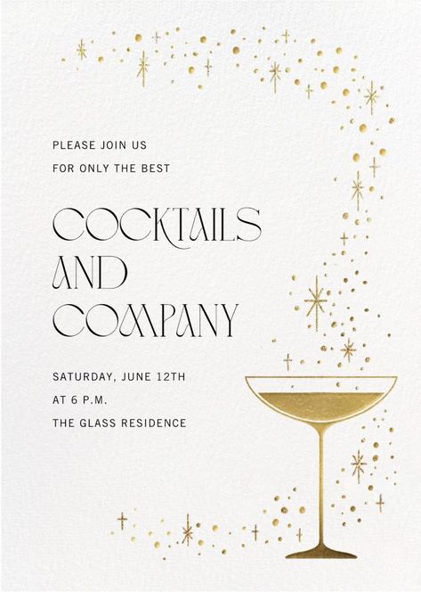 Creative Cocktail Menu Design, Anniversary Party Invite, New Years Party Invitation, New Year Menu Design, Classy Graphic Design, Nye Invitation, Retro Cocktail Party, Christmas Invites, Skiing Holiday