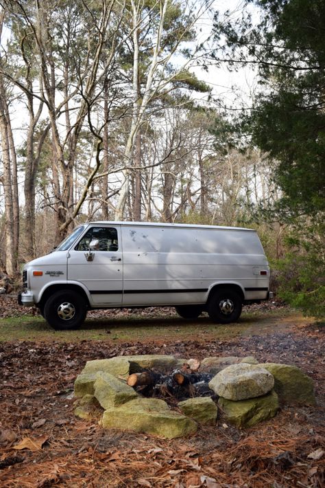 Alright, folks, this post is a long one, but a good one, I promise. So buckle up for the ride! (Yes, that is a van pun!) Two years ago we started to recognize our need for a vehicle to haul projects. And although we love the Airstream, we also wanted something a little more nimble … … Continue reading → Cars Outside, Boogie Van, Cargo Van Conversion, Vans Aesthetic, Chevrolet Van, Converted Vans, Vw Bus Camper, Campervan Life, Chevy Van