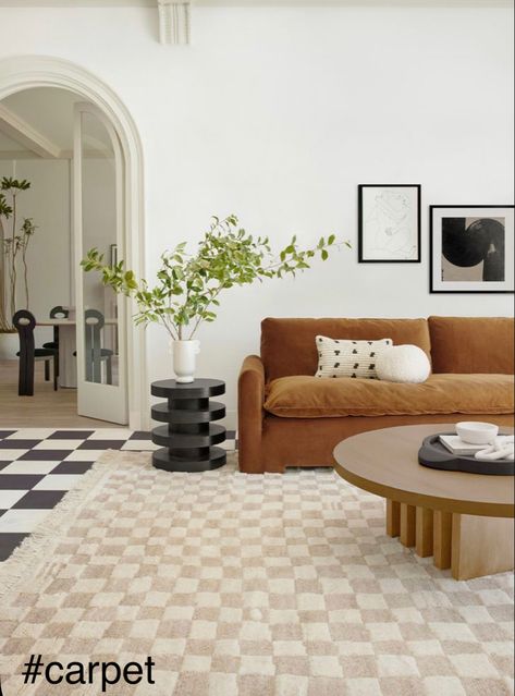 Checkerboard Rug, Washington House, Sarah Sherman, Interior Boho, House Vibes, Elevated Style, Furniture Office, 아파트 인테리어, Reno Ideas