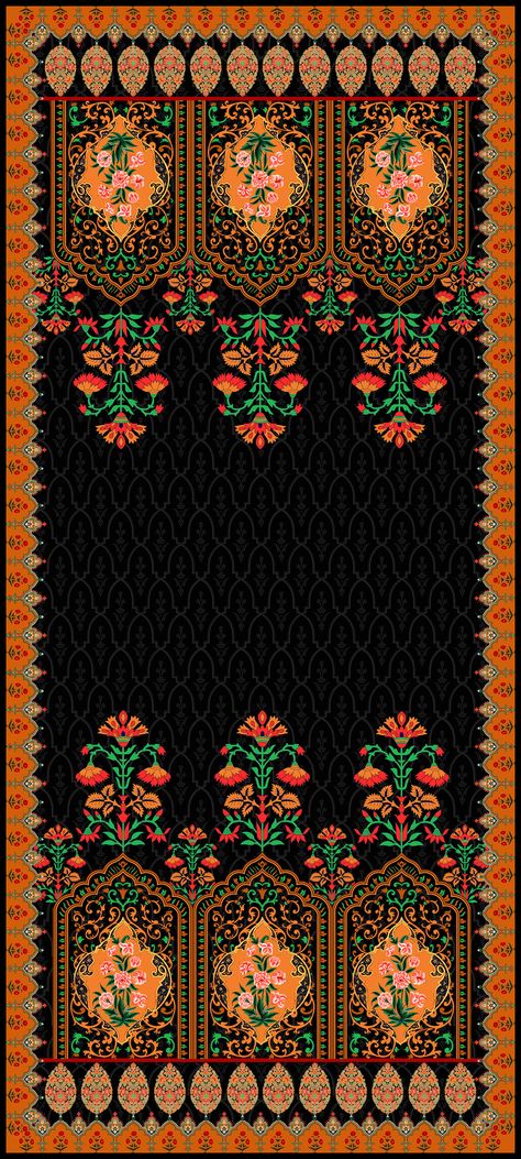 Digital Duppata Design, Dupatta Print Designs, New Dupatta Designs, Nana Sahib, Duptta Design, Dupatta Designs Ideas, Digital Dupatta, Digital Print Textiles, Dupatta Designs