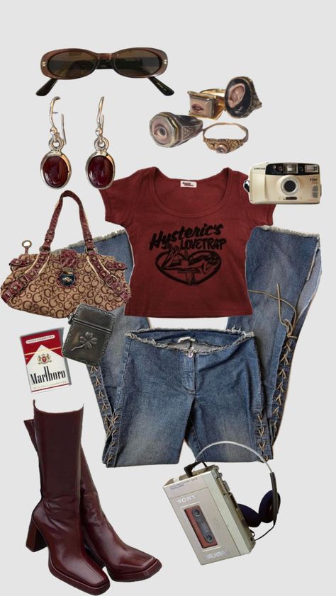 Indie Rock Concert Outfit Ideas, Kpop Fashion Aesthetic, Old Fashion Clothes Vintage Style, Vintage Downtown Outfits, Battle Of The Bands Outfit, Music Genre Outfits, Dark Autumn Summer Outfits, Fall Aesthetic Outfit Vintage, Outfit Ideas Movies