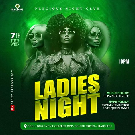 Ladies Night :: Precious Event Center Mkd Flyer Design By @mr_boycute Cc #kpop #flyers #graphicdesigner #art #musician #club #kobstayhomechallenge #reels #instagram #kknbbm66unair Night Club Flyer Design, Ladies Night Flyer, Club Flyer Design, Magic Fingers, Easy Cartoon, Instagram Ladies, Party Flyers, Easy Cartoon Drawings, Flyer And Poster Design