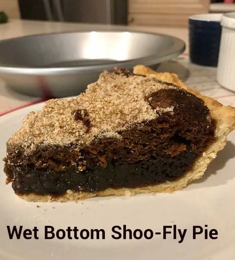 Shoe Fly Pie Recipe, Shoo Fly Pie, Shoofly Pie, Amish Food, Molasses Recipes, Homemade Pies, Cookie Deserts, Italian Chocolate, Pie Pops