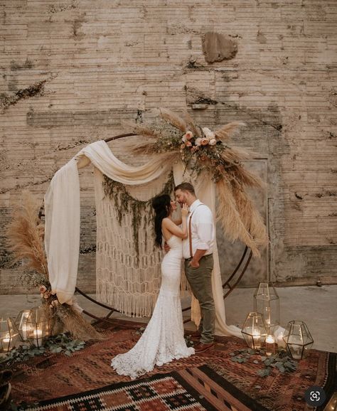 Boho Hoop Backdrop, Round Boho Backdrop, Boho Wedding Backdrop Indoor, Pampas Grass Ring Backdrop, Bohemian Arch Wedding, Pampas Grass Wedding Arch Circle, Circle Arch With Pampas, Pompous Grass Wedding Arch, Large Hoop Wedding Backdrop