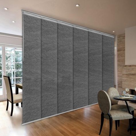 Description: Introducing our award winning adjustable single rail panel track. Panel Blinds, Light Filtering Shades, Desk Dividers, Door Coverings, Portable Walls, Room Partition, Acrylic Light, Vertical Blinds, Shades Blinds