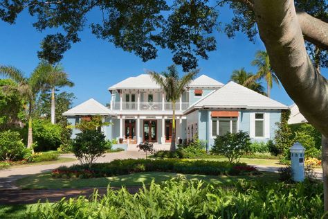 West Indies Style Luxury Home - Naples, Florida West Indies House Exterior, Caribbean Homes Interiors, West Indies House Plans, West Indies Interior, British West Indies Architecture, West Indies House, West Indies Architecture, West Indies Home, British West Indies Style