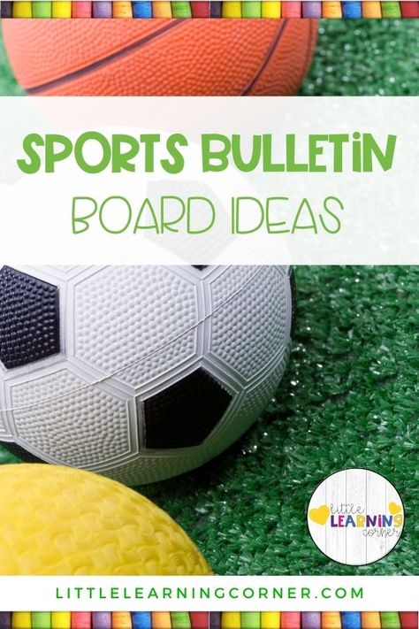 Sports Bulletin Board Ideas, Gym Bulletin Board Ideas, Soccer Bulletin Board, International Sports Day, Team Bulletin Board, Football Bulletin Boards, Student Work Bulletin Board, Sports Bulletin Boards, Star Bulletin Boards