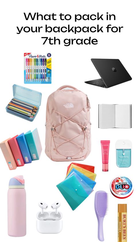 School Supplies Aesthetic, Preppy School Bag, Bic Pencils, Tampax Pearl, Supplies Aesthetic, School Backpack Essentials, Preppy School Supplies, What's In My Backpack, Crayola Colored Pencils