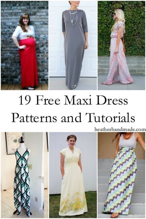 Maxi Dress Patterns, Maxi Dress Pattern Sewing, Simple Maxi, Designing Clothes, Sukienki Plus Size, Dress Patterns Free, Beginner Sewing Projects Easy, Dress Tutorials, Maxi Dress Pattern