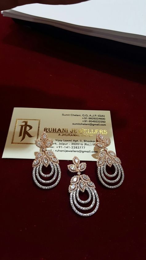 Customised order on its way !!  #SterlingSilverJewellery #pendantSet   For more details  Contact: +91- 9829224600  ruhanijewellers@gmail.com Danglers Earrings Diamond, Pendant Earring Set Gold, Diamond Pendant Sets Unique, Latest Diamond Pendant Sets, Real Diamond Pendant Set, Polki Pendant Set, Diamond Pendant Set, Wedding Earrings Vintage, Diamond Pendant Jewelry