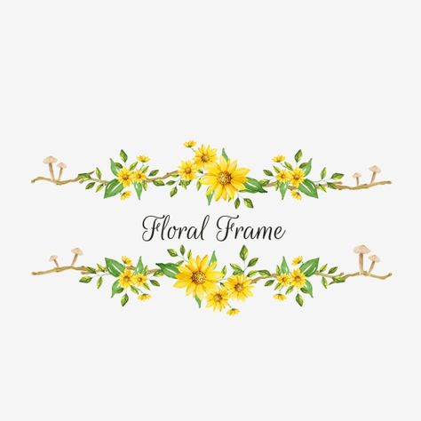 Floral Frame Png, Spring Vector, Garden Graphic, Summer Vector, Wedding Badges, Wedding Invitation Vector, Vector Nature, Summer Banner, Vector Frame