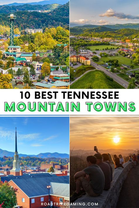 From charming shops to thrilling outdoor adventures, this ultimate guide unveils the 10 best mountain towns in Tennessee. Monteagle Tennessee, Tennessee Mountains, Mountains Tennessee, Smoky Mountains Tennessee, Cumberland Gap, Tennessee Travel, Lookout Mountain, Gorgeous Scenery, Johnson City