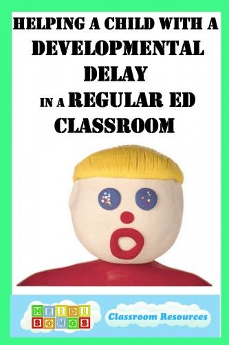 Helping a Child with a Developmental Delay in a Regular Ed Classroom- EXCELLENT Post- a must read! Global Developmental Delay Activities, Developmental Delay Activities, Global Developmental Delay, Ed Classroom, Teaching Safety, Language Delay, Special Education Activities, Special Educational Needs, Developmental Delays