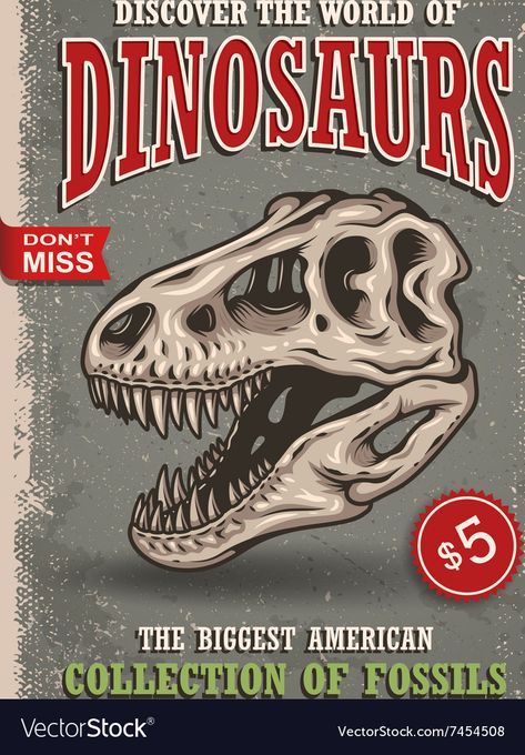 Dinosaurs Poster, Dinosaur Poster, Dinosaur Posters, Sketchbook Cover, Dinosaur Skeleton, Walt Disney Animation Studios, Hand Drawn Vector Illustrations, Dinosaur Fossils, Dinosaur Art