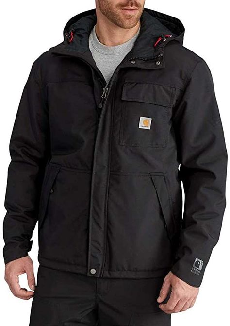 Carhartt Men, Waterproof Jacket Men, Mens Rain Jacket, Mens Raincoat, Winter Jacket Men, Motorcycle Outfit, Mens Hooded, Waterproof Jacket, Carhartt Mens