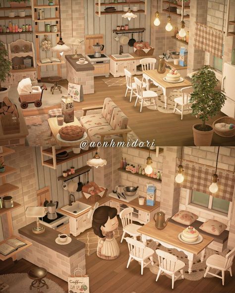 M a i n e 🌿 on Instagram: “A little home in the countryside for Caroline. 🏡 Aurelia preset by @/pcrossing Window bench inspo by @mabelsapron P.s. sorry for the…” Acnh Cottagecore House, Acnh Living Rooms Ideas, Acnh Interior, Cottagecore Interior, Acnh House, Cottagecore Ideas, Cottagecore Animal Crossing, Animal Crossing Pc, Acnh Cottagecore