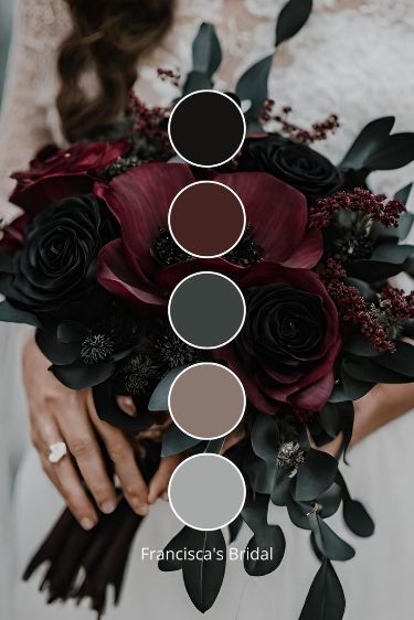 Winter Wedding Theme Ideas, Winter Wedding Theme, Winter Wedding Color Ideas, Wedding Color Schemes Winter, Fall Wedding Color Ideas, Dark Wedding Theme, Wedding Theme Ideas, Wedding Color Pallet, Fall Wedding Color Palette