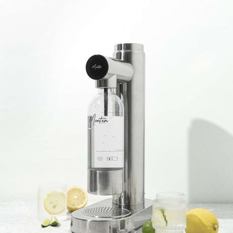 Monten Soda Black Steel Soda Maker | Grommet Soda Maker, Steel Design, Black Steel, Stainless Steel, Water, Black, Design