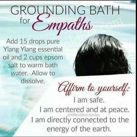 Empath Spiritual, Spiritual Cleansing Bath, Empath Abilities, Intuitive Empath, Spiritual Bath, Bath Recipes, Spiritual Entrepreneur, Ylang Ylang Essential Oil, Spiritual Cleansing