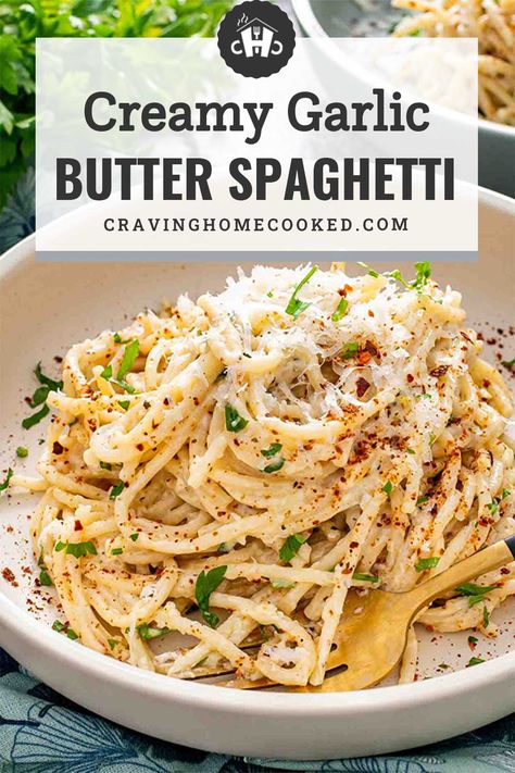 Creamy Garlic Butter Spaghetti, Spaghetti With Butter And Garlic, Garlic Butter Linguine Pasta, Easy Spaghetti Carbonara Recipe, California Pizza Kitchen Garlic Cream Fettucine Recipe, Italian Garlic Noodles Recipe, Garlic Butter Spaghetti Noodles, Garlic Linguine Recipes, Garlic Butter Shirataki Noodles