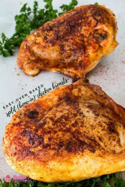 Baked Split Chicken Breast Recipes, Baked Split Chicken Breast, Split Breast Chicken Recipes, Split Chicken, Chicken Breast Oven Recipes, Chicken Breast Oven, Baked Chicken Recipes Oven, Easy Baked Chicken Breast, Crispy Chicken Breast