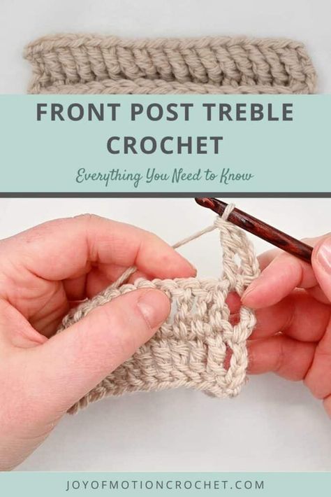 How To Front Post Treble Crochet Crochet Stitches Cheat Sheet, Fpdc Crochet Stitch, Different Crochet Stitches, Treble Crochet, Crochet Stitches Chart, Crochet Pieces, Day Outfit Ideas, Back Post Double Crochet, Half Double Crochet Stitch