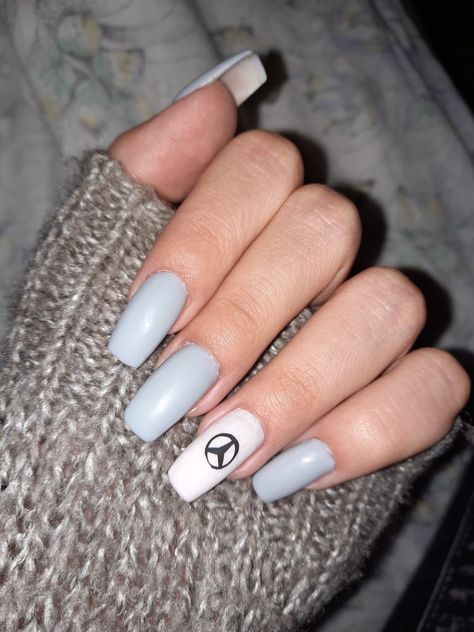 F1 Nails Mercedes, Mercedes Nails Art Designs, Mercedes Benz Nails, Mercedes Nails, Amg A45, Mercedes Logo, Tiny Quotes, Luxury Nails, Black Nails