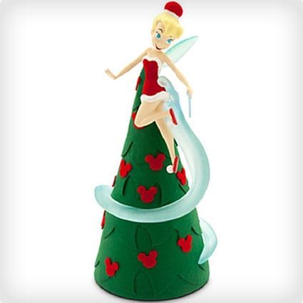 34 Most Creative Christmas Tree Toppers of All Time - Miss Wish Tinkerbell Tree Topper, Tinkerbell Tree, Disney Christmas Tree Topper, Disney Tree Topper, Tree Topper Diy, Unique Christmas Trees Themes, Disney Tree, Diy Tree Topper, Disney Craft