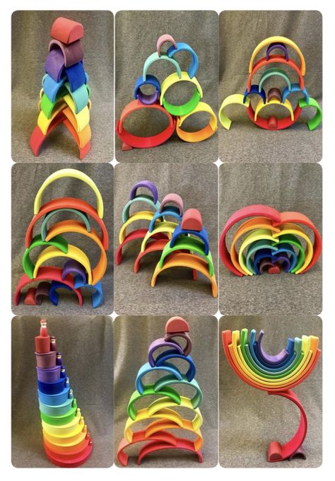 Grimms Rainbow Ideas, Grimms Rainbow, Grimm's Toys, Ocean Theme Preschool, Fun Activities For Toddlers, Kids Crafting, Wooden Rainbow, Open Ended Toys, How To Make Toys