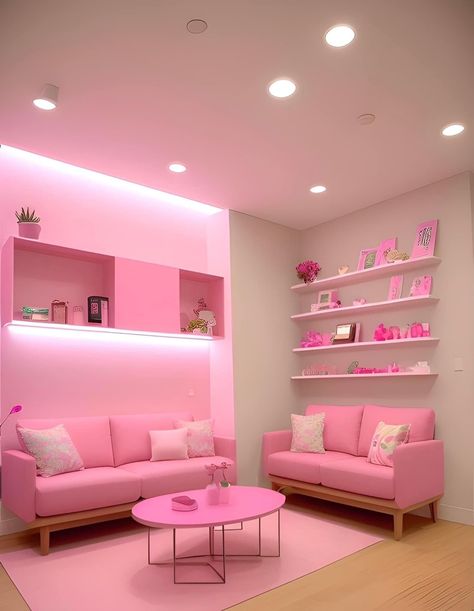 butterfly room decor kids girls bedroom Barbie Living Room Ideas, Pink Boutique Interior Design, Barbie Apartment, Barbie Room Decor, Barbie Rooms, Pastel Interior Design, Butterfly Room Decor, Pink Cafe, Butterfly Room