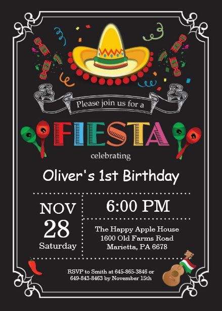 Mexican Party Invitation, Mexican Fiesta Birthday Party, Mexican Invitations, Fiesta Birthday Invitations, 1st Birthday Invitation Template, Fiesta Birthday Party, Mexican Birthday, Bday Invitations, Mexican Party Theme