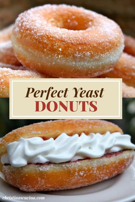 March Desserts, Homemade Doughnut Recipe, Kalahari Resort, Yeast Doughnuts, Doughnut Recipes, Doughnut Recipe Easy, Recipes With Yeast, Easy Donut Recipe, Yeast Donuts