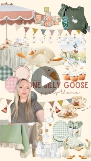 The VB Picnic Co.✨PARTY INSPO🪩 on Instagram: "ONE SILLY GOOSE 🪿🪿🪿 you pick the party theme, we make the inspo board 🪿💫🤍 this theme is perfect for a first birthday 👏🏼  #onesillygoose #onesillygooseparty #firstbirthday #firstbirthdaypartytheme #partythemeideas #partytheme #partythemeinspo #firstbirthdaypartythemeidea #partyinspo #partyhosting #hostinghacks #hostingideas #birthdaypartythemes #1stbirthday" Picnic Theme First Birthday, Duck Duck Goose Party, Goose Party Theme, November Baby Birthday Ideas, Goose Birthday Theme, Goose Themed 1st Birthday, One Silly Goose Birthday Cake, One Silly Goose Birthday Party Girl, Goose Themed Baby Shower Ideas