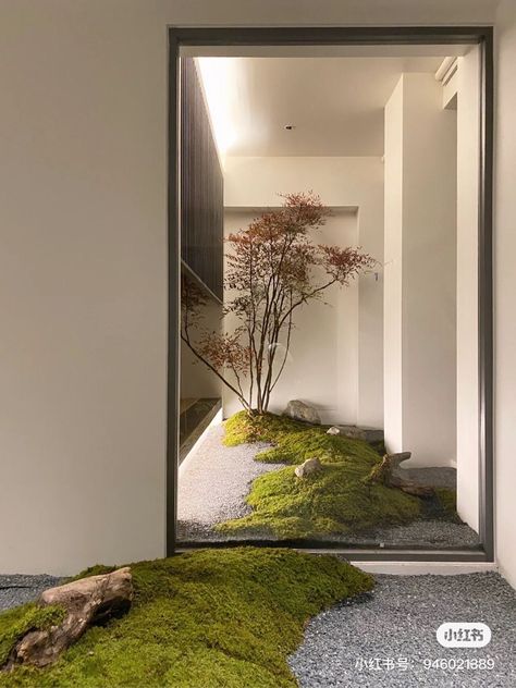 Japanese Exterior, Indoor Zen Garden, Japanese Garden Backyard, Indoor Landscaping, Garden Wall Designs, مركز ثقافي, Zen Garden Design, Japan Garden, Dry Garden