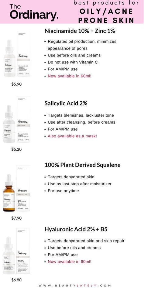 Thr Ordinary Skin Care, Ordinary Skincare Routine Oily Skin, Oily Acne Skin Care Routine, The Ordinary And Cerave Skincare Routine, Ordinary Acne Routine, Clear Skin Tips For Oily Skin, Skin Care Oily Skin Skincare Routine, Best Skin Care Routine For Oily Skin, Skin Care For Oily Acne Prone Skin